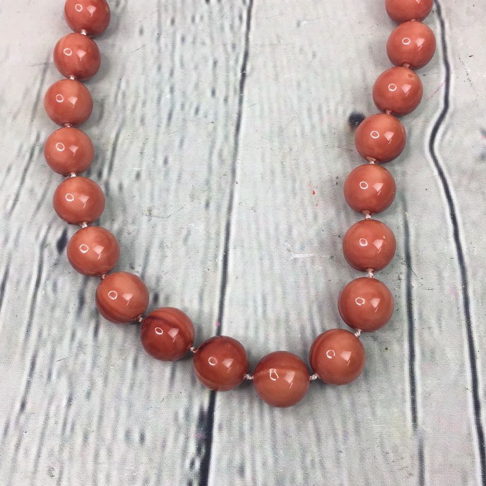 Elegant Coral Bead Necklace